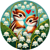 Chipmunks in Lilyvalley Hearts