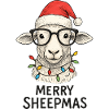 Sheep Christmas Shepherd Funny Merry Sheepmas