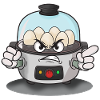 Angry eggs in the steam cooker
