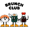 Brunch Club Retro Cartoon Sushi Friends