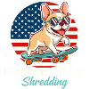Pawsitively Shredding French Bulldog Skater