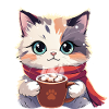 Winter Cozy Kitten