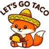 Bezaubernder Taco-Fuchs in Sombrero
