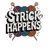 Strick Happens lustiges Strickmotiv bunt