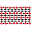 Geometric Red Diamond Stripes