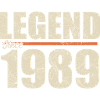 Birthday 1989 | Legend since 1989