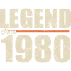 1980 Birthday | Legend since 1980