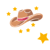 Heart Hat Star Western