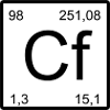 Californium Cf Element Block Design