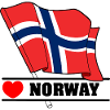Norway Flag with Heart