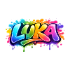 Graffiti LUKA Name Gift Ideal Printable