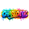 Graffiti Charlotte Name Gift Ideal Printable