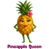 Pineapple Queen Tropical Figurine