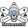 Snowboarding Skull Graphic