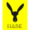 Contraste jaune Bunny Silhouette