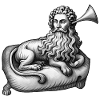 DEAF LION MAN - black & white