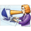 COMPUTER ADDICT WOMAN - geek & scifi