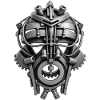 ROBOT MASK #1 - black & white