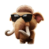 Sunglasses Mammoth Cartoon