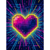 Neon Heart Pulse – Retro 80s Love