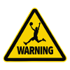 Warning Basketball Sportsman Warning Sign