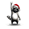 Raton laveur de Noël