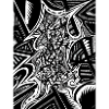 Design abstrait noir et blanc n°1