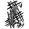 Design abstrait noir et blanc n°5 