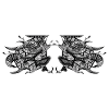 Design abstrait noir et blanc n°7