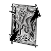 Design abstrait noir et blanc n°8