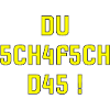 Motivation Shirt du schafsch das schweizerdeutsch