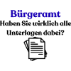 Bürgeramt Blau Typografie Shirt