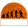 Baseball-Softball-Evolution Lustige Spieler-Geschenkkunst