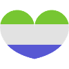 Sierra Leone heart flag