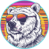 Polar Bear Retro Sunglasses