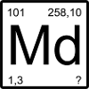 Md Mendelevium Element Monogram