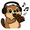 and the groundhog eats the chocolate