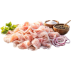 Rohfisch Aufschnitt Salz Zwiebel - Stroganina