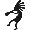 Kokopelli Fertility God Tribal Design