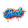 GRAFFITI-NAME JACOB FÜR PERFEKTES GESCHENK DRUCKBAR