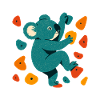 Bouldern Koala Koalabär Klettern Geschenk