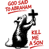 Rat with Cross Bible Satire