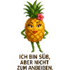 Sweet pineapple with cheeky humor