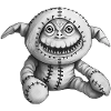 MONSTER DOLL #3 - black & white