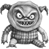 MONSTER DOLL #4 - black & white