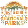 Ein Mädchen liebt Nationalparks