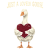 Oie amoureuse pour la Saint-Valentin