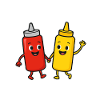 Perfect Couple Ketchup Mustard Friends