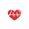Heart restart motif with stethoscope