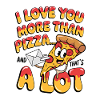 Pizza love more than pizza